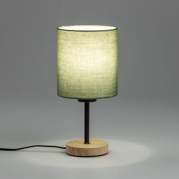Brilagi - Lampada da tavolo NUBILA WOOD 1xE27/25W/230V quercia/nero