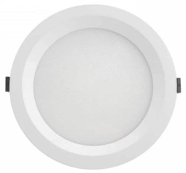 Faro LED da Incasso 44W, Foro Ø210-220mm con driver Philips UGR17 IP54 Colore Bianco Caldo 2.700K