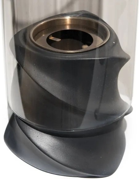 Camino a bioetanolo biocamino da tavolo NIZZA Nero D14,5 x H46,5 interno esterno