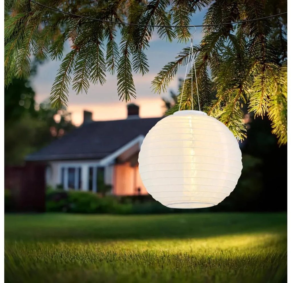 Globo 339700W - LED Lampada solare a sospensione LED/0,5W/3V IP44 bianco