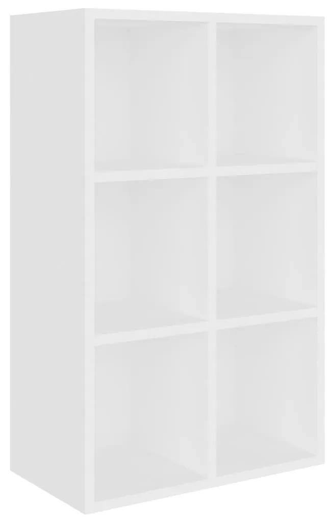 Libreria/credenza bianca 66x30x97,8 cm in legno multistrato