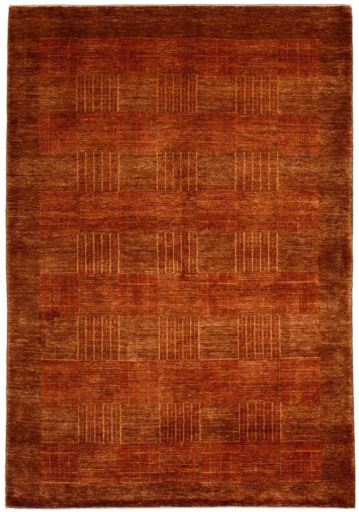 Loribaft Tappeto 130x190 Rosso (Pakistan) Annodato A Mano