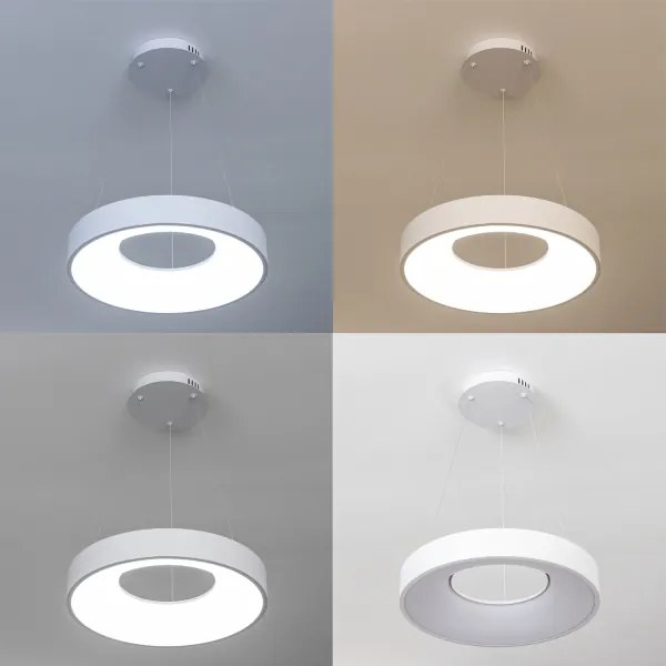 Brilagi - Lampada a sospensione LED dimmerabile con cavo FALCON II LED/67W/230V Ø 40 cm bianco + telecomando