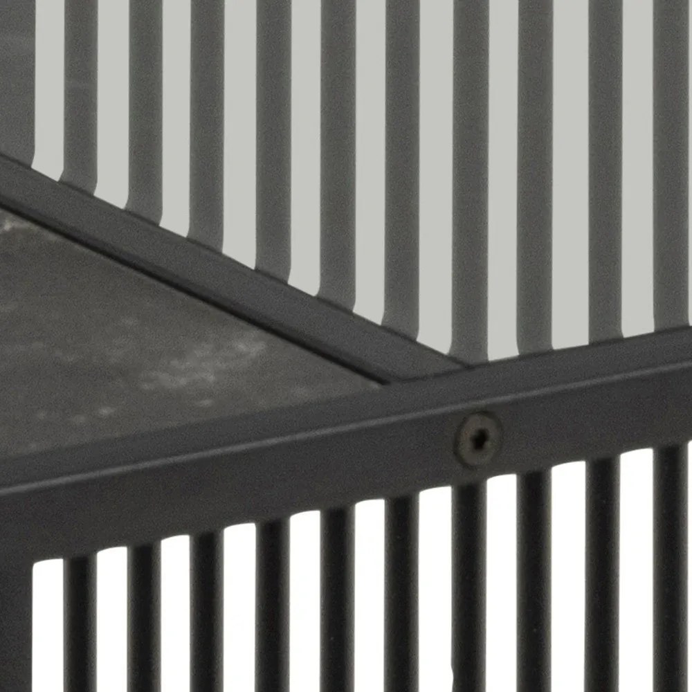 Tavolino nero con piano in vetro 80x80 cm Strington - Actona