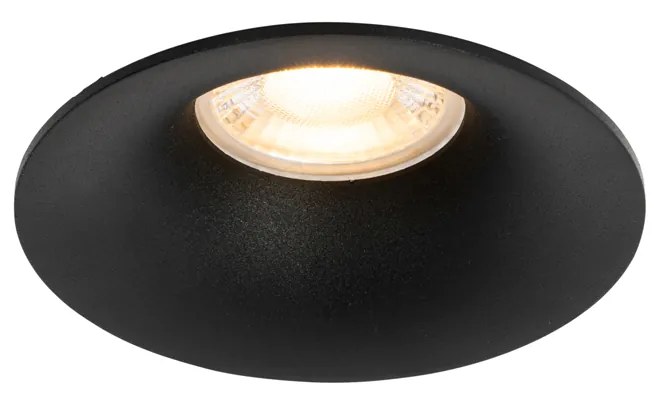 Faretto da incasso smart nero con Wifi GU10 50mm - Gijs