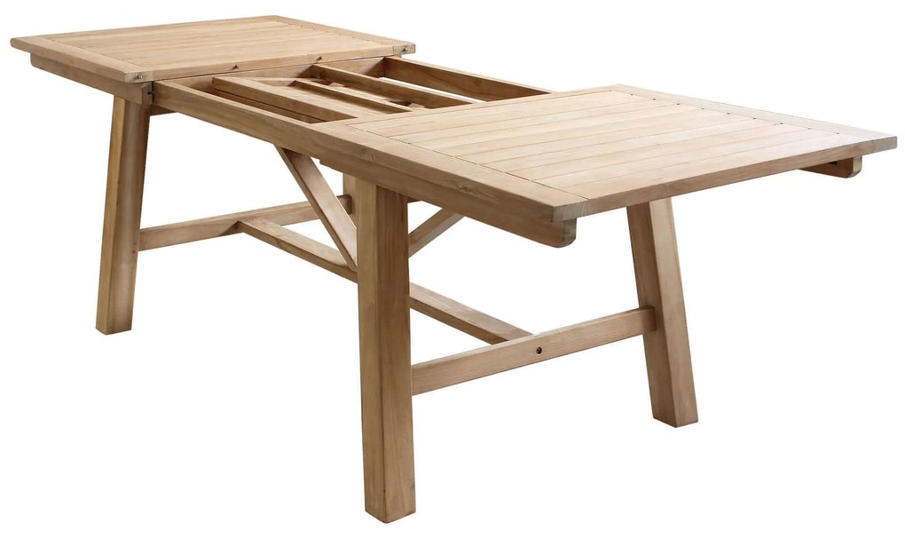 ORATOR - set tavolo in teak cm 160/240 x 90 x 77 h con 6 sedie Orator
