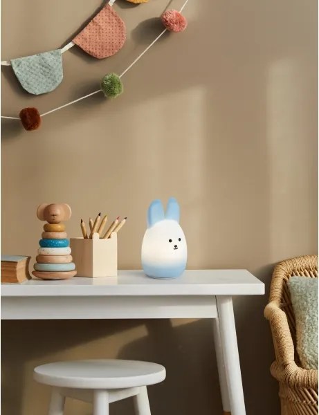 Eglo 75947 - Lampada notturna ricaricabile per bambini LED RGBW CASTELLINO LED/5W/5V 1200mAh a forma di coniglio