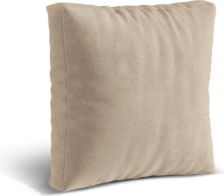 Cuscino per divano componibile beige con rivestimento in velluto Martina – Micadoni