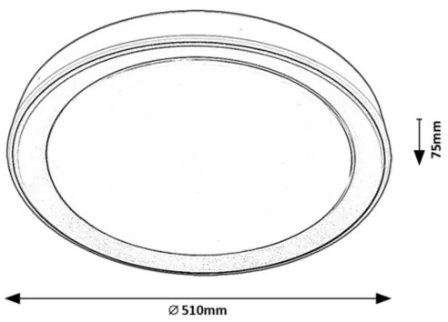Rabalux 3510-LED RGB Plafoniera dimmerabile EVEREST LED/40W/230V Wi-Fi + telecomando