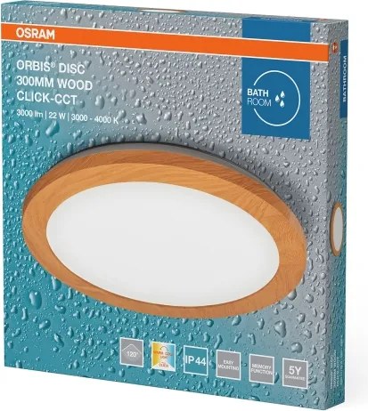 Osram - Plafoniera LED per bagno ORBIS DISC LED/22W/230V Ø 30 cm IP44 marrone