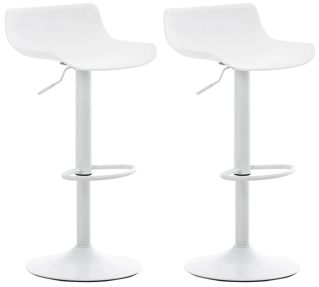 Set Di 2 Barhocker Aveiro: Design Moderno E Comfort Senza Pari / Weiß