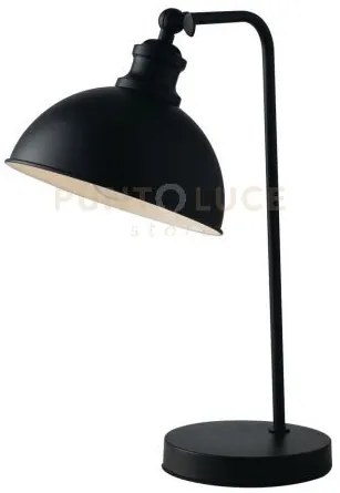 Lume charleston in metallo nero 1 luce attacco e27 16x27x43cm