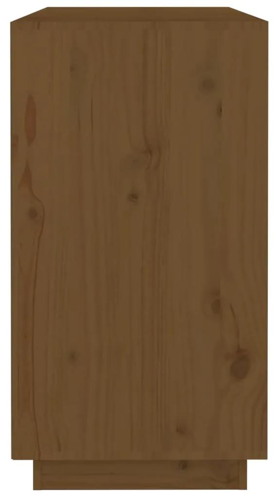 Credenza miele 100x40x75 cm in legno massello di pino