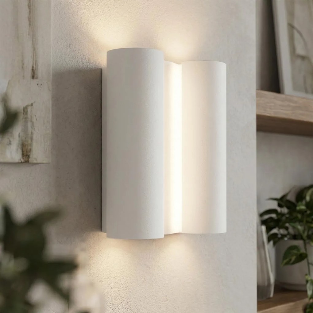 Applique da Parete 4xG9 PAPIRO in Gesso Pitturabile