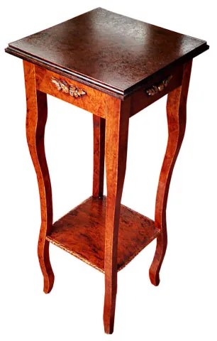 Colonna FRANCESCA in legno arte povera con struttura in pioppo NOCE