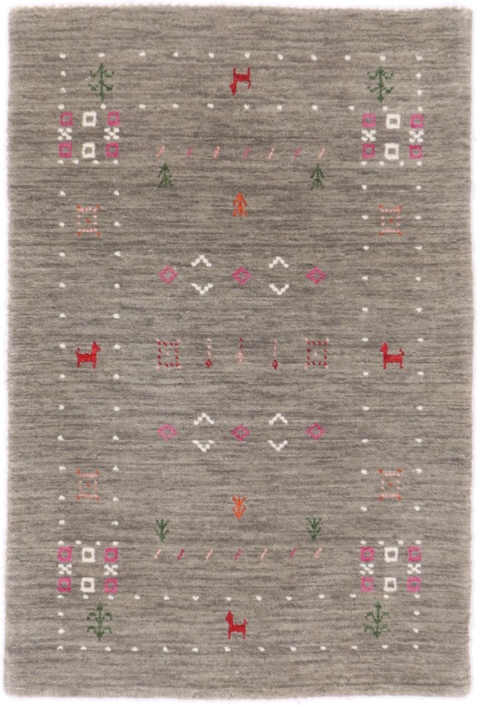 Tappeto orientale 90x60 (Indian) Annodato A Mano