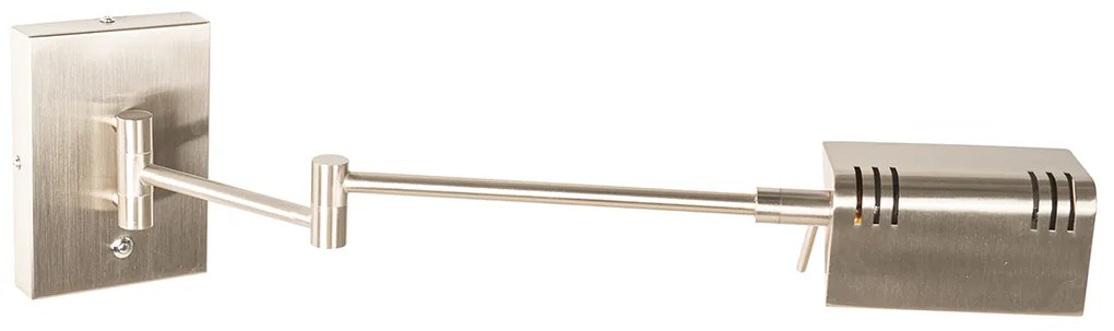 Applique da parete di design in acciaio con LED dimmerabile - Notia