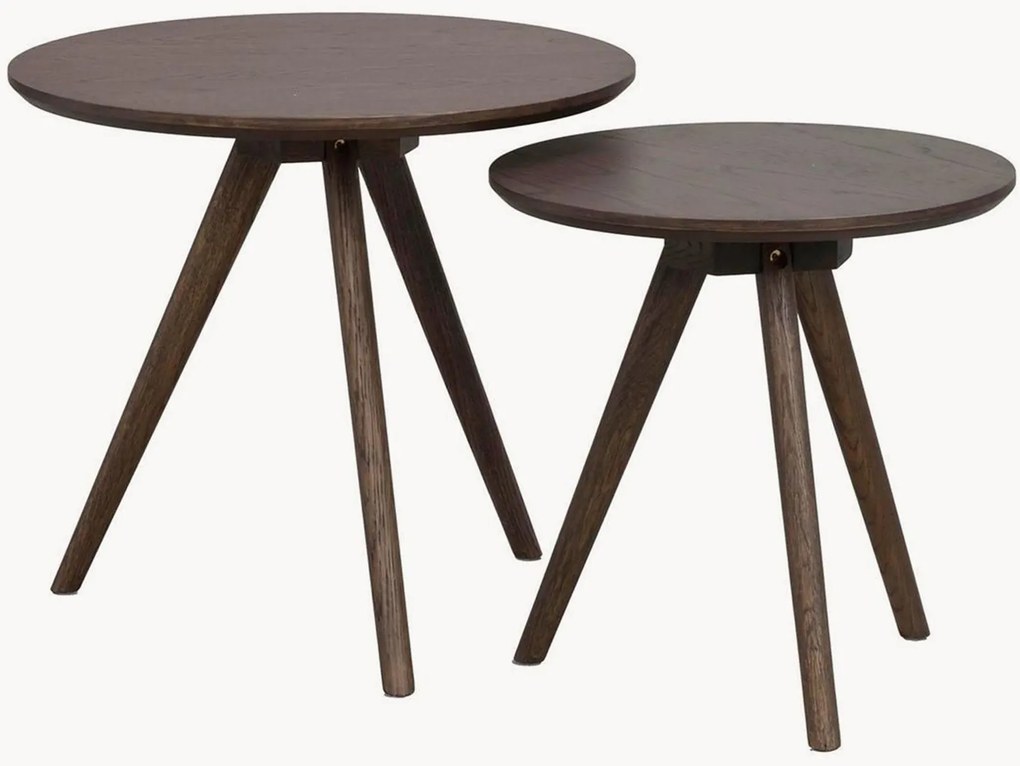 Set di 2 tavolini in legno Yumi