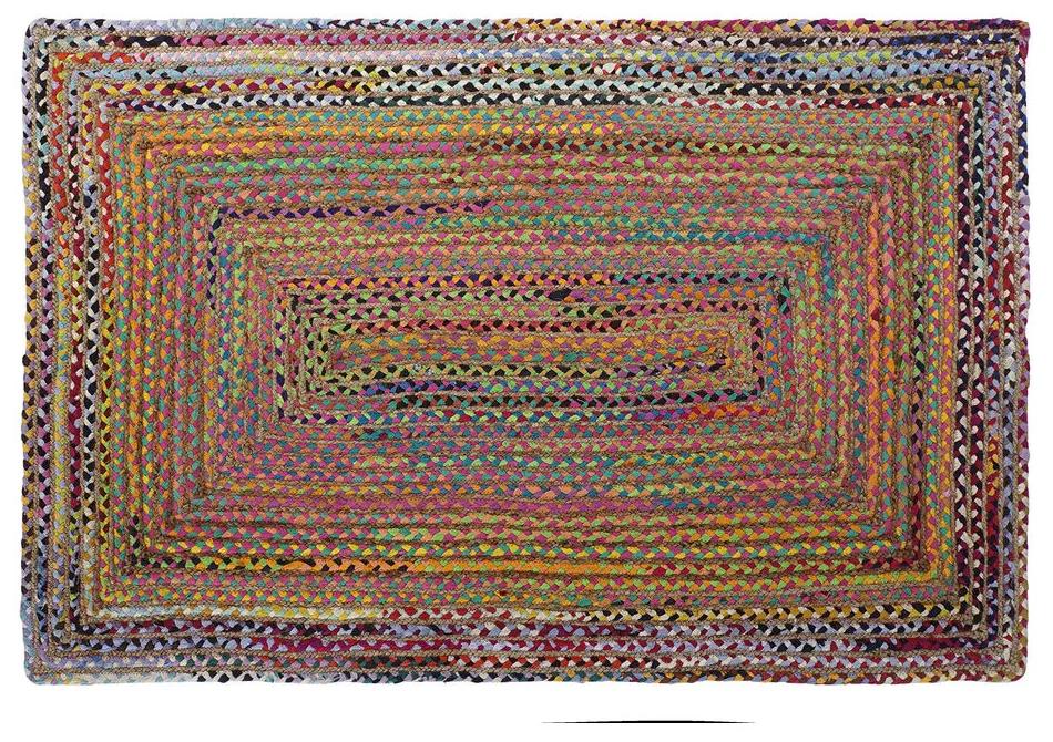 Tappeto DKD Home Decor Marrone Multicolore Iuta Cotone (120 x 180 x 1 cm)