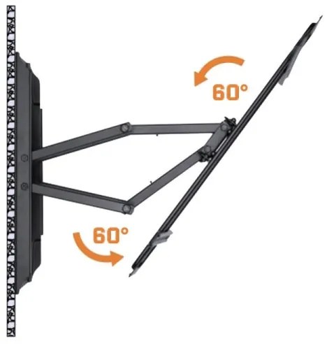 MK FLORIA MKF-17DP641 - Supporto a parete per TV con giunto 80" nero