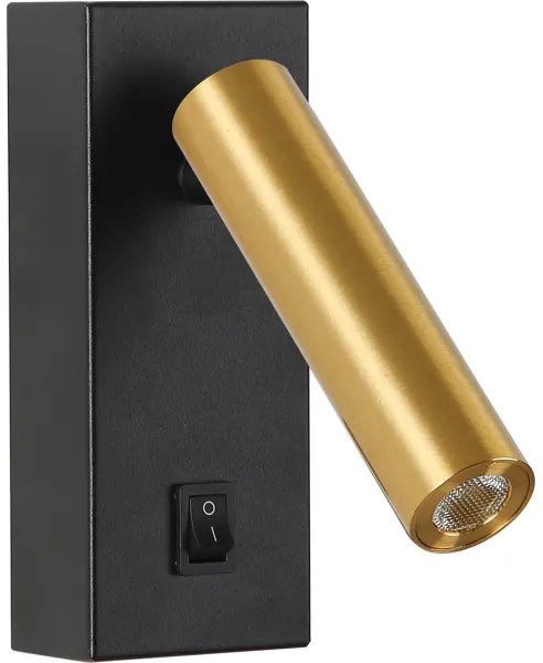 Brilagi - Luce Spot da parete a LED MAYA LED/3W/230V 4000K nero/oro