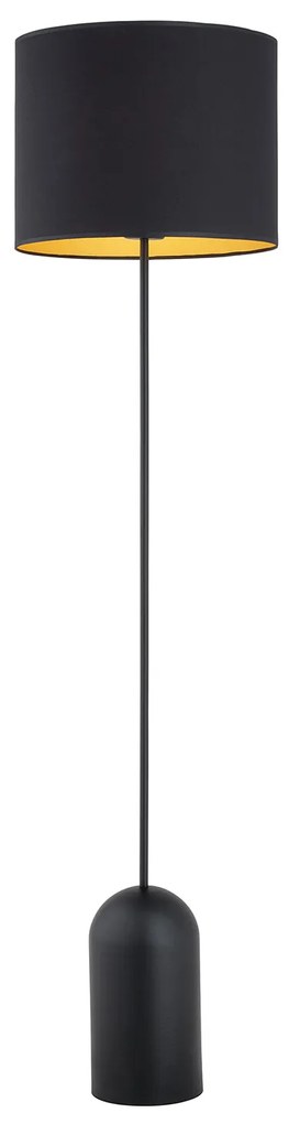 Piantana Minimal Enlil Acciaio Nero Oro 1 Luce E27 Ip20
