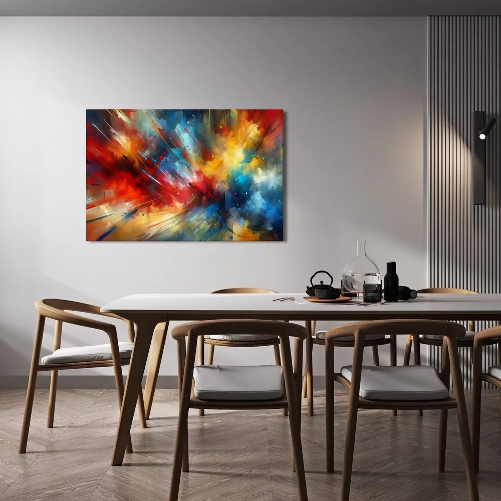 Quadro su tela – Esplosione di energia colorata