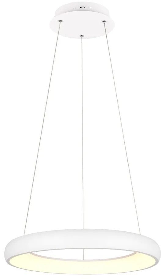 Lampadario bianco a LED dimmerabile con paralume in metallo ø 62 cm Cardona - Trio