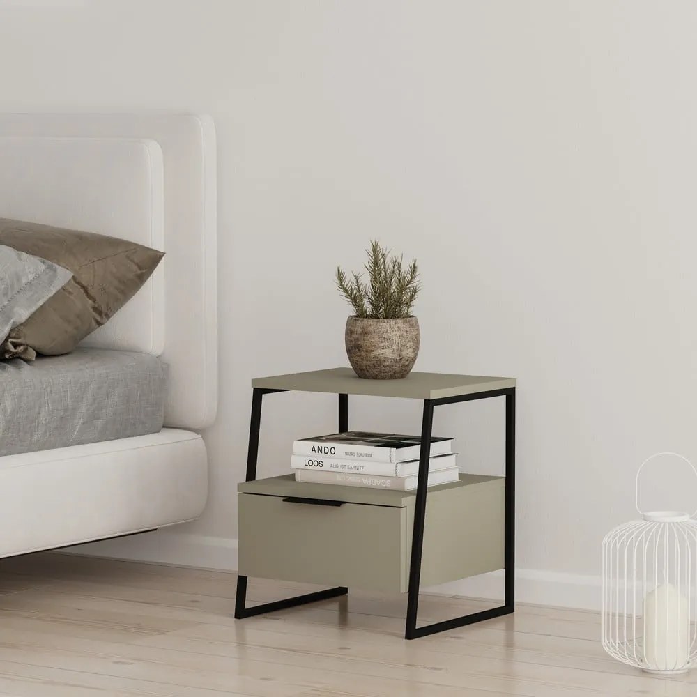 Comodino verde-grigio Velia - Marckeric