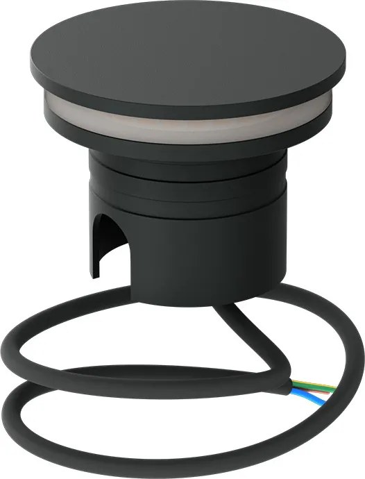 Faretto LED interrato da Giardino 6W IP67 Luce Radente 360°- Antracite