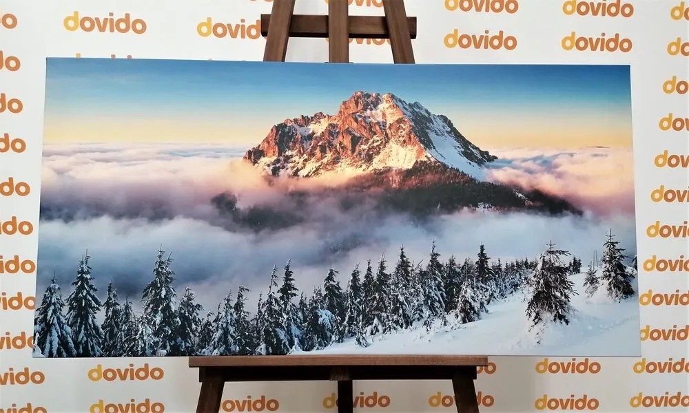 Quadro su tela – Rozsutec sotto una coltre di neve