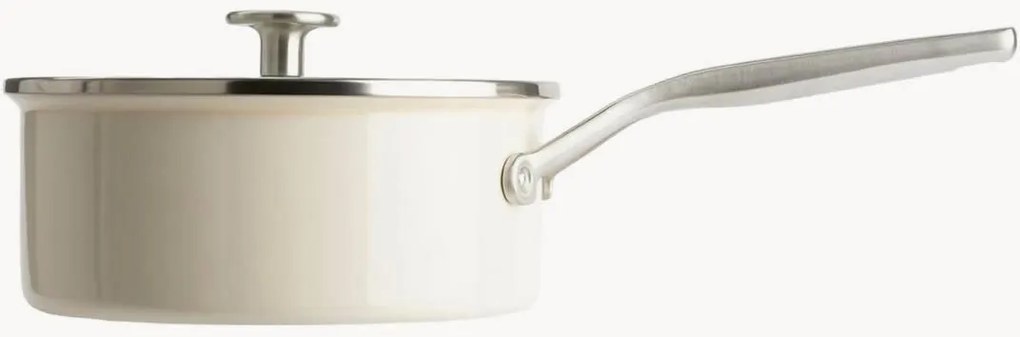 Pentolino antiaderente con manico e coperchio Creme