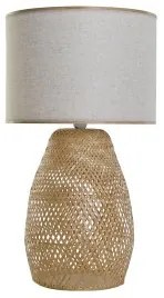 Lampada da tavolo DKD Home Decor Marrone Naturale Bambù 50 W 220 V 40 x 40 x 71 cm