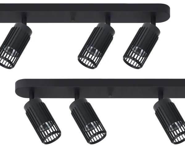 Faretto VERTICAL 6xGU10/8W/230V nero