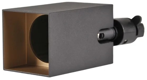 Faretto per sistema a binario SQUARE 1xGU10/10W/230V nero