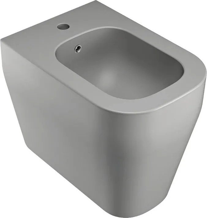 Bidet filomuro Tutto Evo OLYMPIA CERAMICA L 36 x H 42.5 x P 53 cm grigio opaco