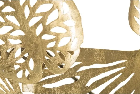 Pannello Decorativo In Ferro Iris Verticale 115x5x64 Cm Oro