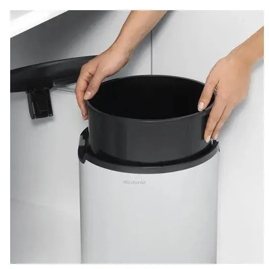 Bidone in acciaio da incasso bianco 15 L - Brabantia