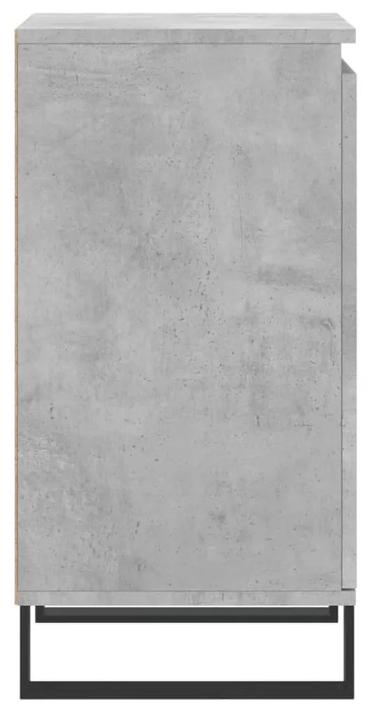 Credenza Grigio Cemento 40x35x70 cm in Legno Multistrato