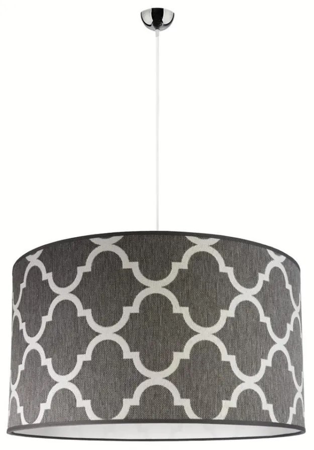 Duolla - Lampadario a sospensione con filo MAROKO 1xE27/40W/230V diametro 45 cm grigio/bianco