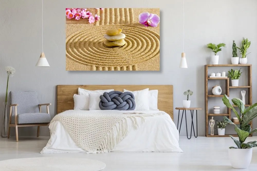 Quadro su tela – Giardino giapponese con elementi Feng Shui