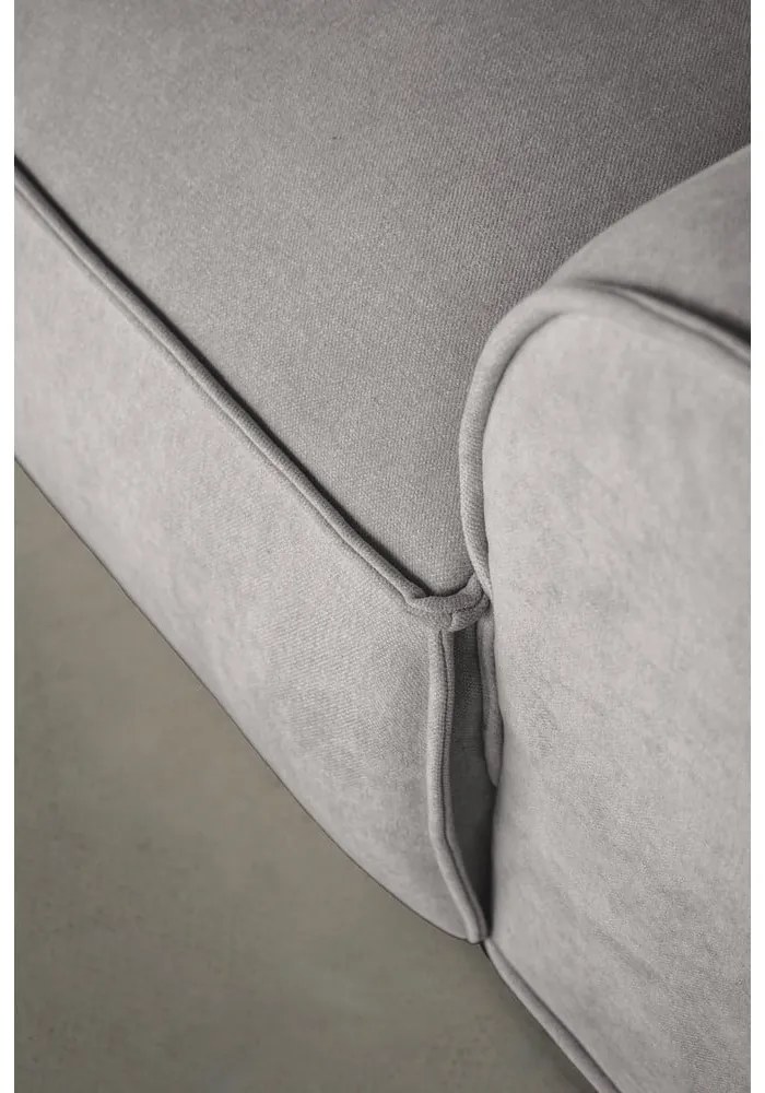 Divano componibile in grigio chiaro (con penisola a destra) Flex Felix – Miuform