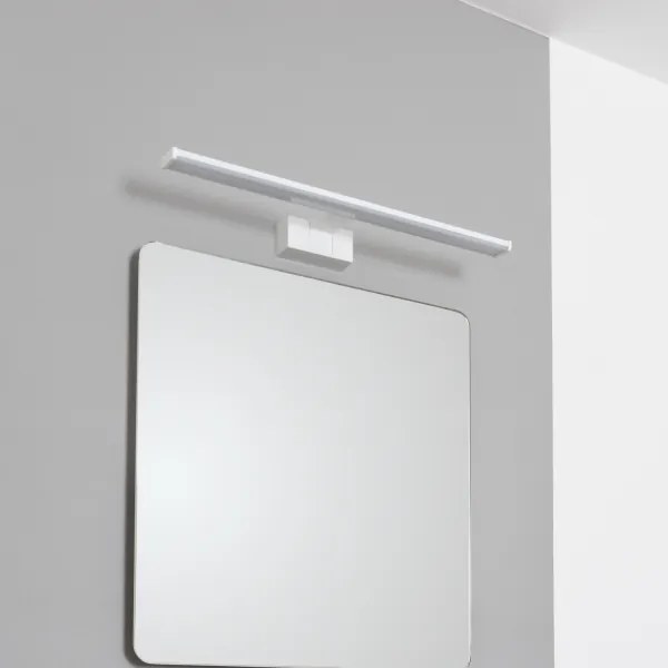 Brilagi - Specchio da bagno con luce LED VESTRA, 12 W/230 V, 60 cm, IP44, bianco