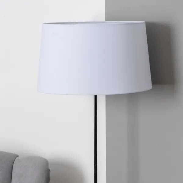 Brilagi - Lampada da terra LED CERIA 1xE27/40W/230V Ø 45 cm bianco/nero