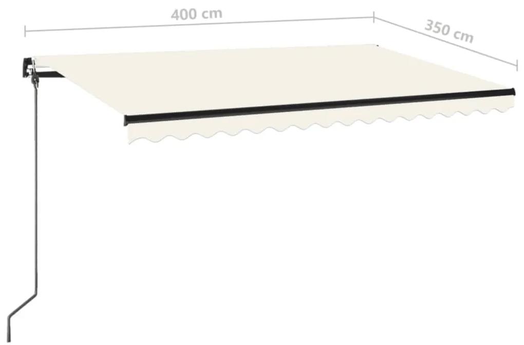 Tenda da Sole Retrattile Manuale 400x350 cm Crema