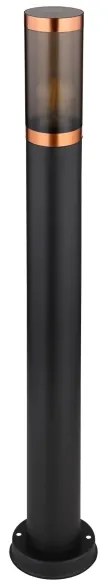 Globo 31588BC - Lampada da esterno BOSTON 1xE27/23W/230V IP44 80 cm nero/rame
