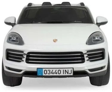 Macchina Elettrica per Bambini Injusa Porsche Cayenne 12V Bianco (134 x 81,5 x 58 cm)