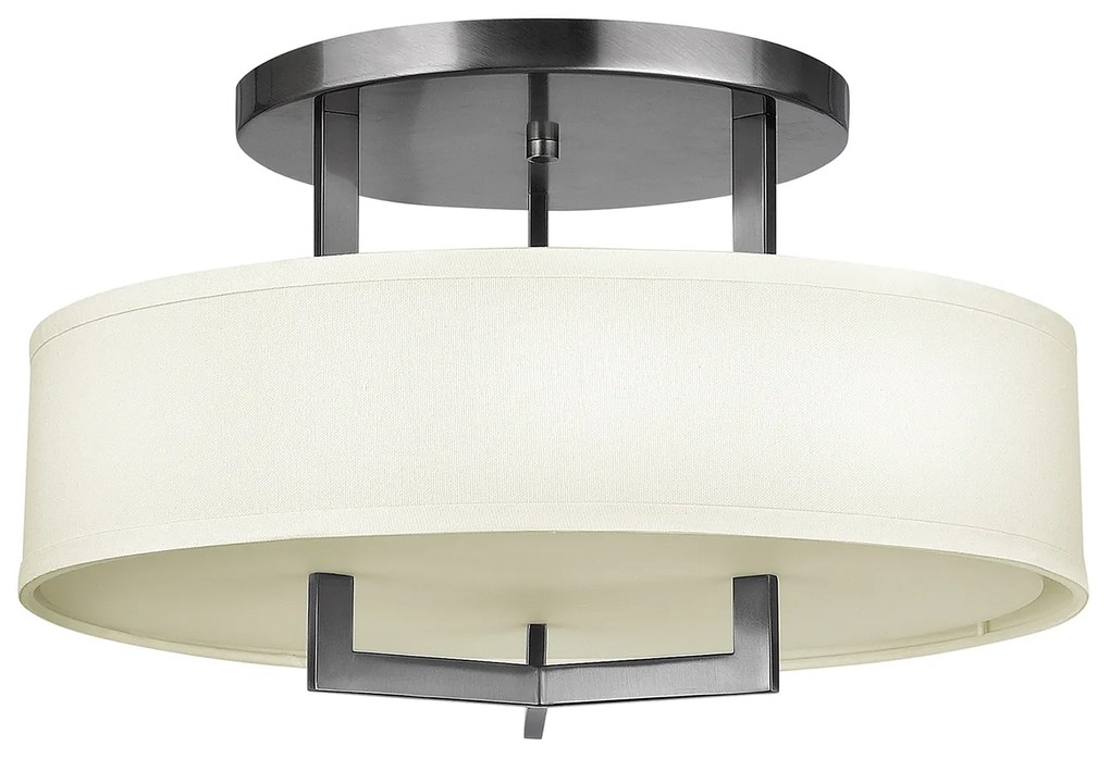 Lampadario Contemporaneo Hampton Acciaio Nichel Antico Legno 3 Luci E27