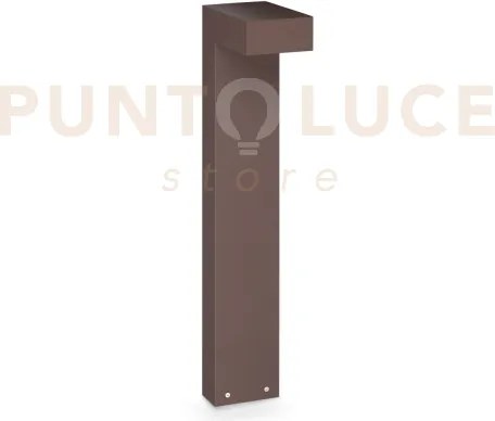 Sirio paletto led 3000k 13w 1100 lm ip65 h60cm coffee
