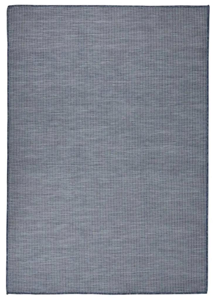 Tappeto da Esterni a Tessitura Piatta 160x230 cm Blu